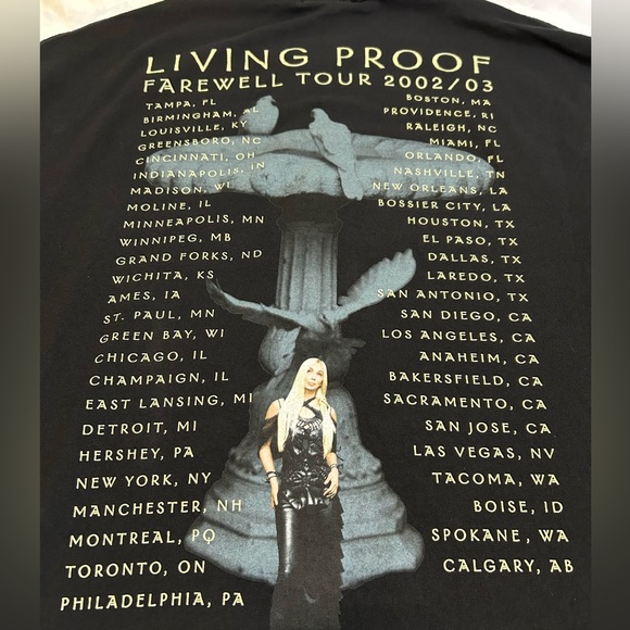 Cher “Living Proof” Farewell Tour 2002/03 Graphic T-Shirt | Unisex Size XL - Picture 4 of 7